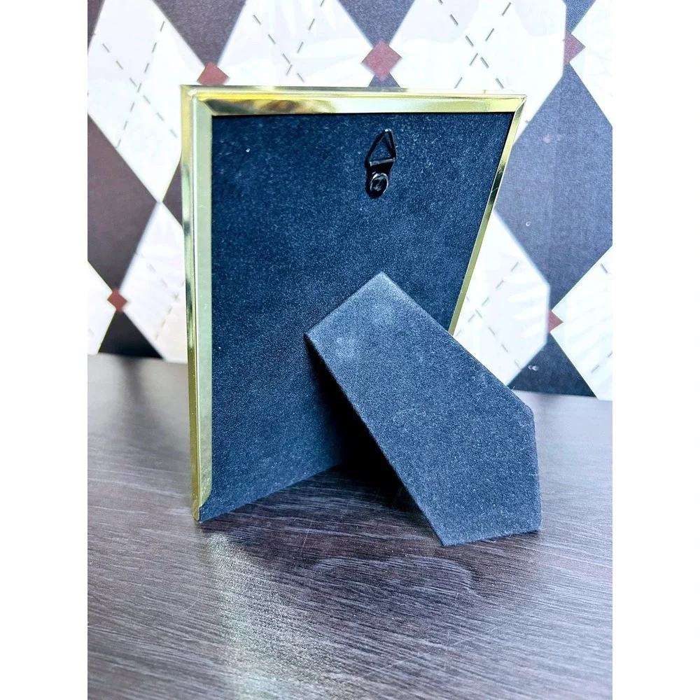 Blue Star Photo Frame Gold Trim Americana Picture Frame‎ 7x5 Inch
